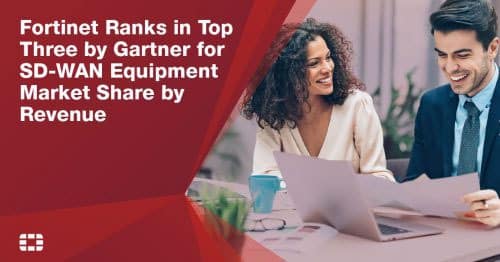 Fortinet Ranked in Top Three by Gartner for SD-WAN Equipment Market Share by Revenue