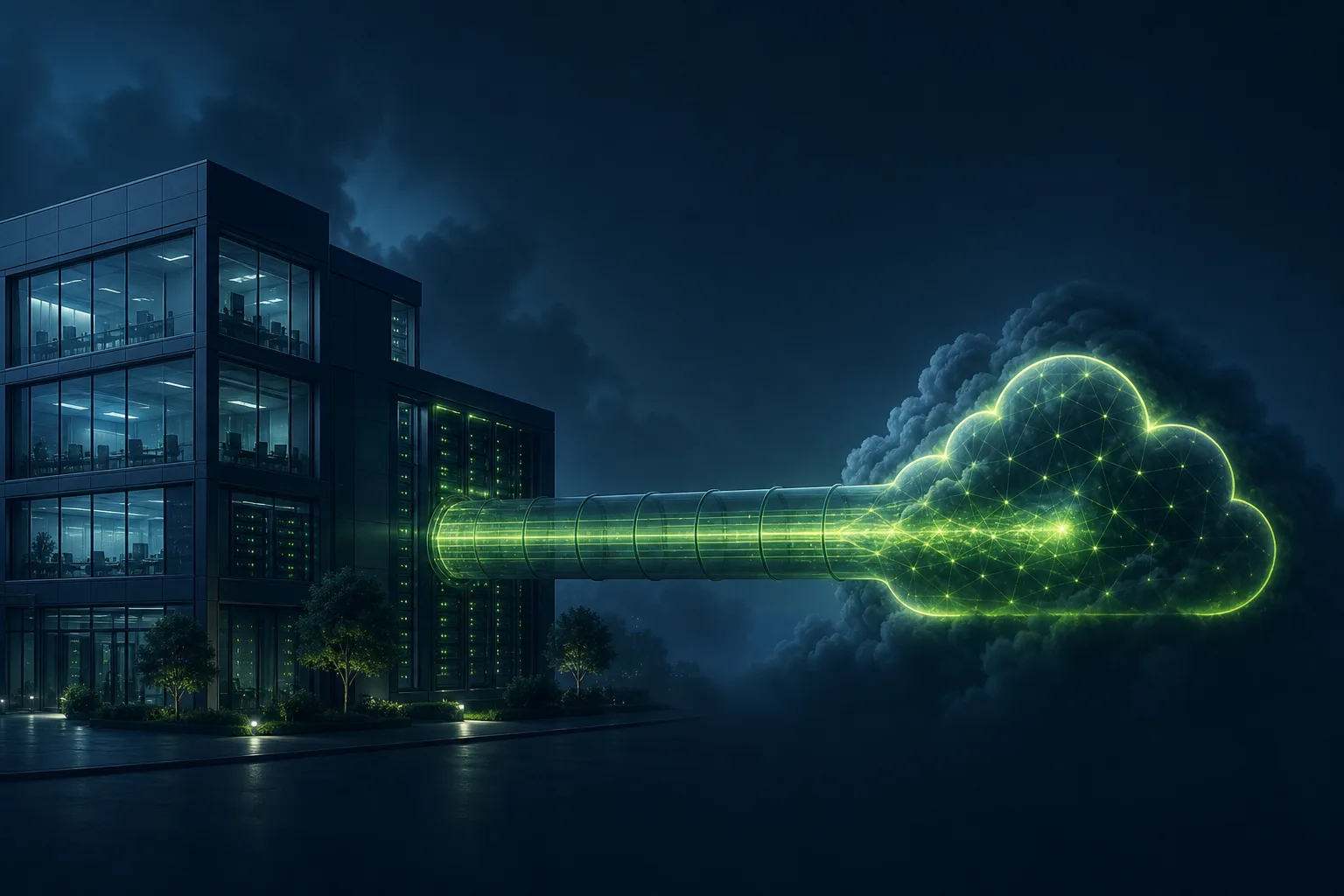 IT Vortex hybrid cloud connecting on-premises infrastructure to the cloud