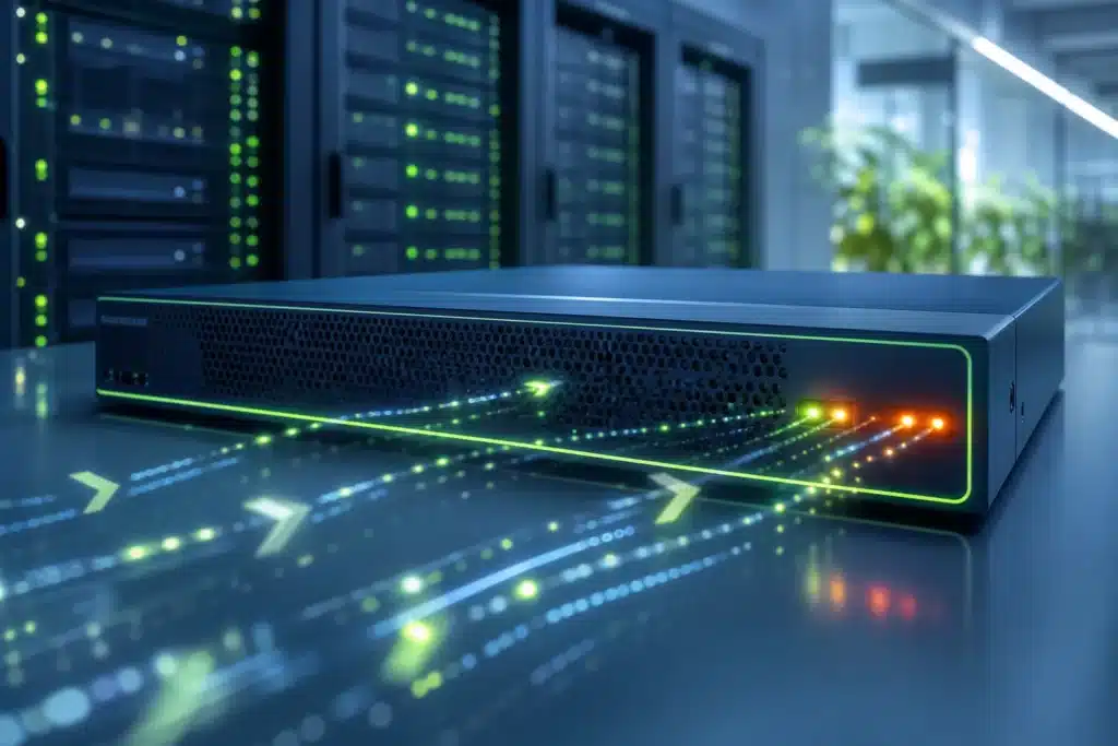 Internet-facing network edge gateway under scanning pressure representing the actively exploited NetScaler flaw